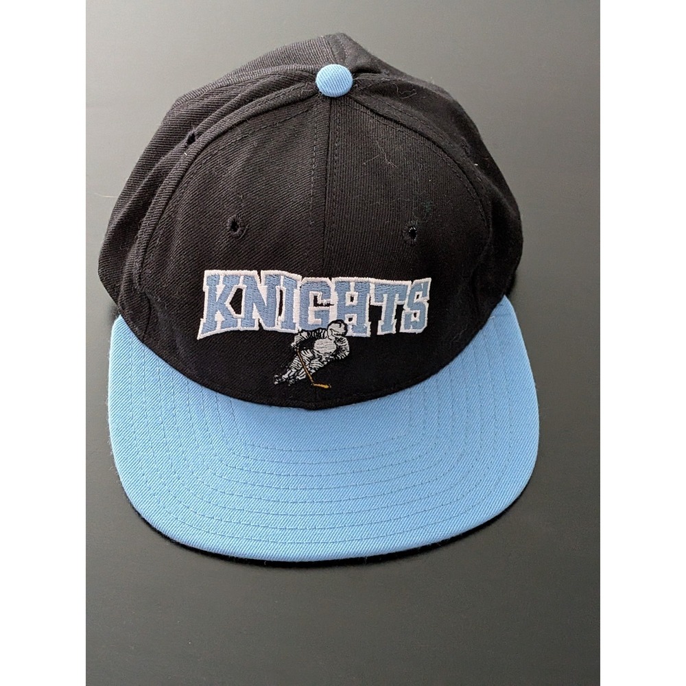 Vintage 1990s Atlanta Knights Hockey Hat IHL Minor‎ League Fitted 6 7/8 DeLong